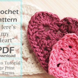 Here's My Heart Crochet Pattern image 1