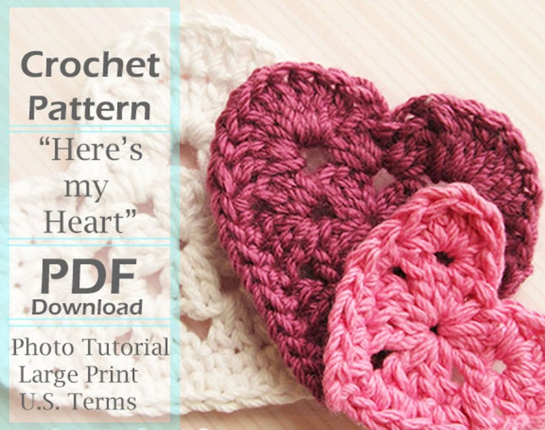 Here's My Heart Crochet Pattern image 1