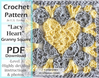 Lacy Heart Granny Square