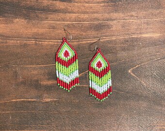 holiday fringe earrings