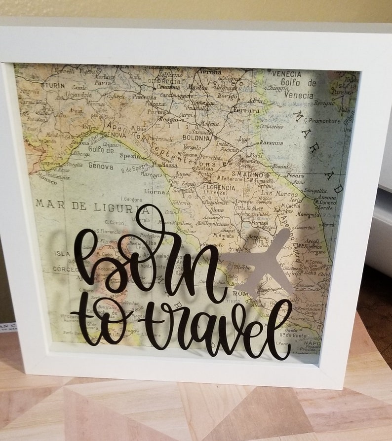 Travel Shadow Box Shadow Box Decor Travel Shadow Box Etsy