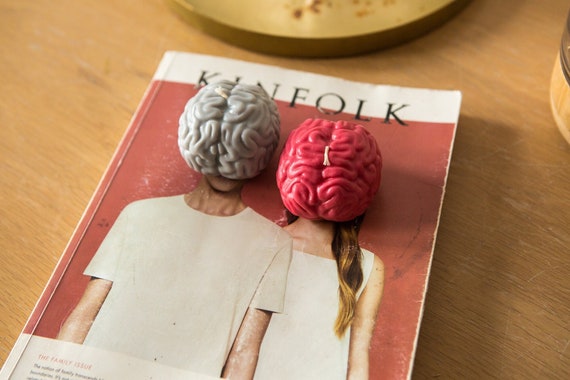 Human brain candle, halloween wedding favors unique candles, perfect halloween, goth birthday, goth baby shower, goth wedding party favors