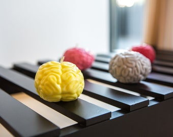 Human brain 3D silicone mold, brain mold for creating candles, soap, resin art, sculpture, halloween candle mold