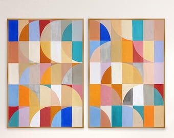 Amber Gem Dunes / Acrylic Painting on Watercolor Paper / 2024