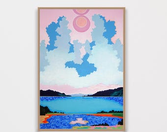 The Suspended Edict of Potential / Acrylic Painting on Watercolor Paper / 2025