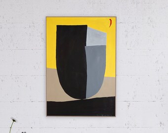 Vase Monument / Acrylic Painting on Watercolor Paper / 2024