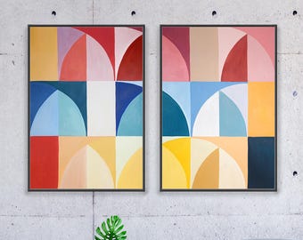 Parallel Parasols / Acrylic Paint on Watercolor paper / 2026