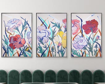 Wild Carnations / Acrylic Paint on Watercolor Paper / 2026