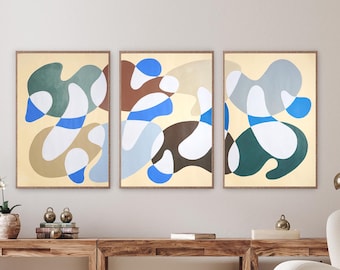 Modernist Cave Forms / Acrylic Painting on Watercolor Paper / 2025