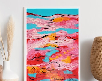 Red Sea / Acrylic Paint on Watercolor Paper / 2025