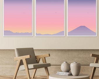 Mount Fuji Sunset / Giclée Print on Paper / Limited Edition / 2024