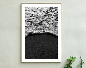 B&W / Foamy Shore Seascape / Limited Edition