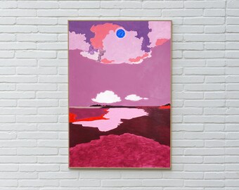 Tell Me the Words / Acrylic Painting and Oil Crayon on Watercolor Paper / 2025