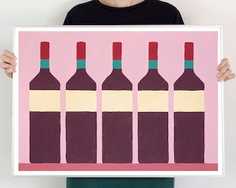 The Wine Cabinet/ Acrylic Painting on Watercolor Paper / 2023