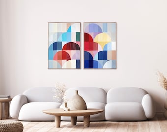 Bauhaus Gems / Acrylic Painting on Watercolor Paper / 2025