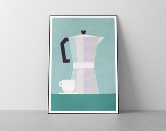 Italian Espresso II / Acrylic Painting on Watercolor Paper / 2023