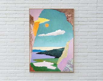 Imagine a World... / Acrylic Painting and Oil Crayon on Watercolor Paper / 2025