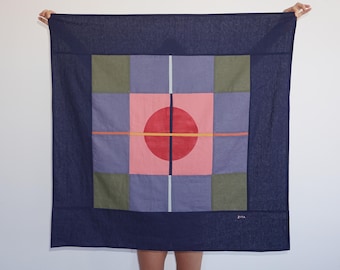 Copernican Revolution II / Linene Fabric Patchwork / 2024
