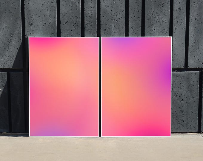 Featured listing image: Warm Gradient Lights / Giclée Print on Paper / Limited Edition / 2025