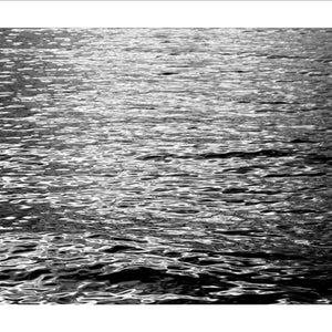Black and White Limited Edition Giclée Print on Paper of Abstract Ripples under Moonlight, Minimal Seascape, Feng Shui Photo, Sugimoto Style image 2