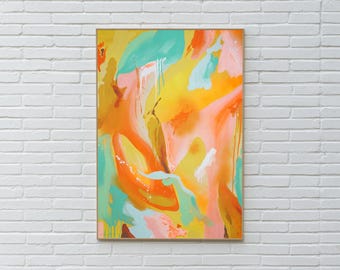 Warm and Blurry / Acrylic Paint on Watercolor Paper / 2025