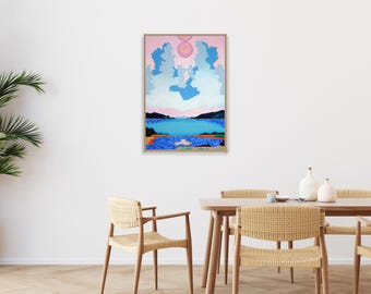 The Suspended Edict of Potential / Acrylic Painting on Watercolor Paper / 2025