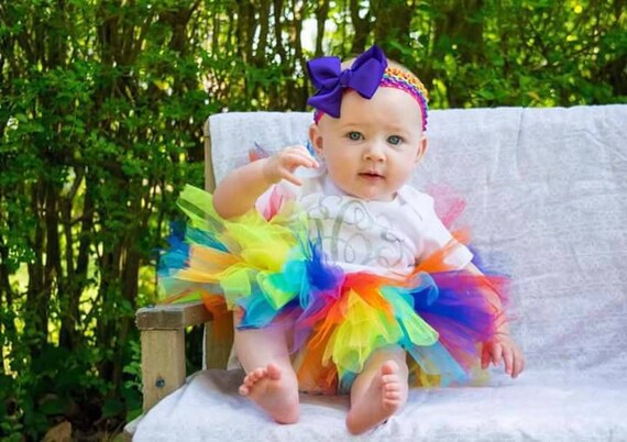 infant rainbow tutu