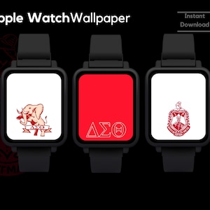Delta Sigma Theta Sorority, Inc. Apple Watch Wallpaper Background | Digital Download | Smart watch background
