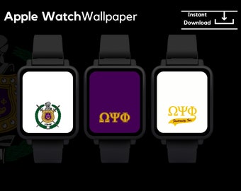 Omega Psi Phi Fraternity, Inc. Apple Watch Wallpaper Background | Digital Download | Smart watch background