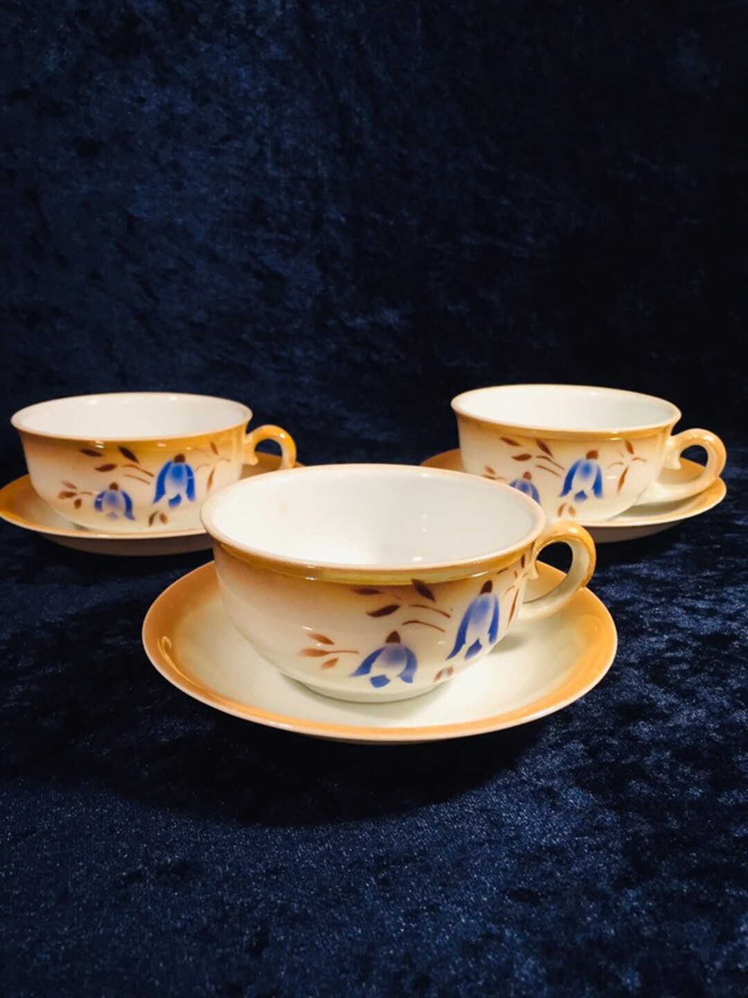 Victoria Tea Cups and Saucers From the 1930s Etsy