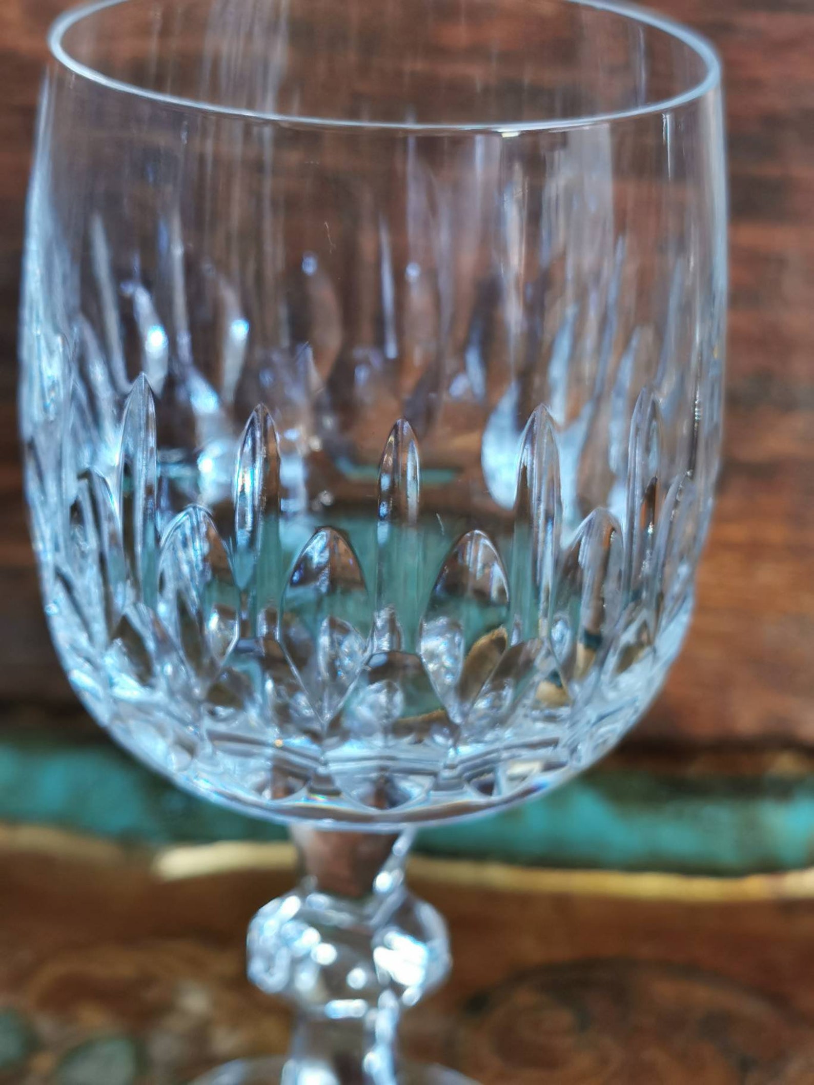 Pair of Zwiesel Crystal Wine Glasses Cut Crystal Drinks Etsy