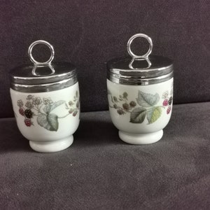 Pair of egg coddlers