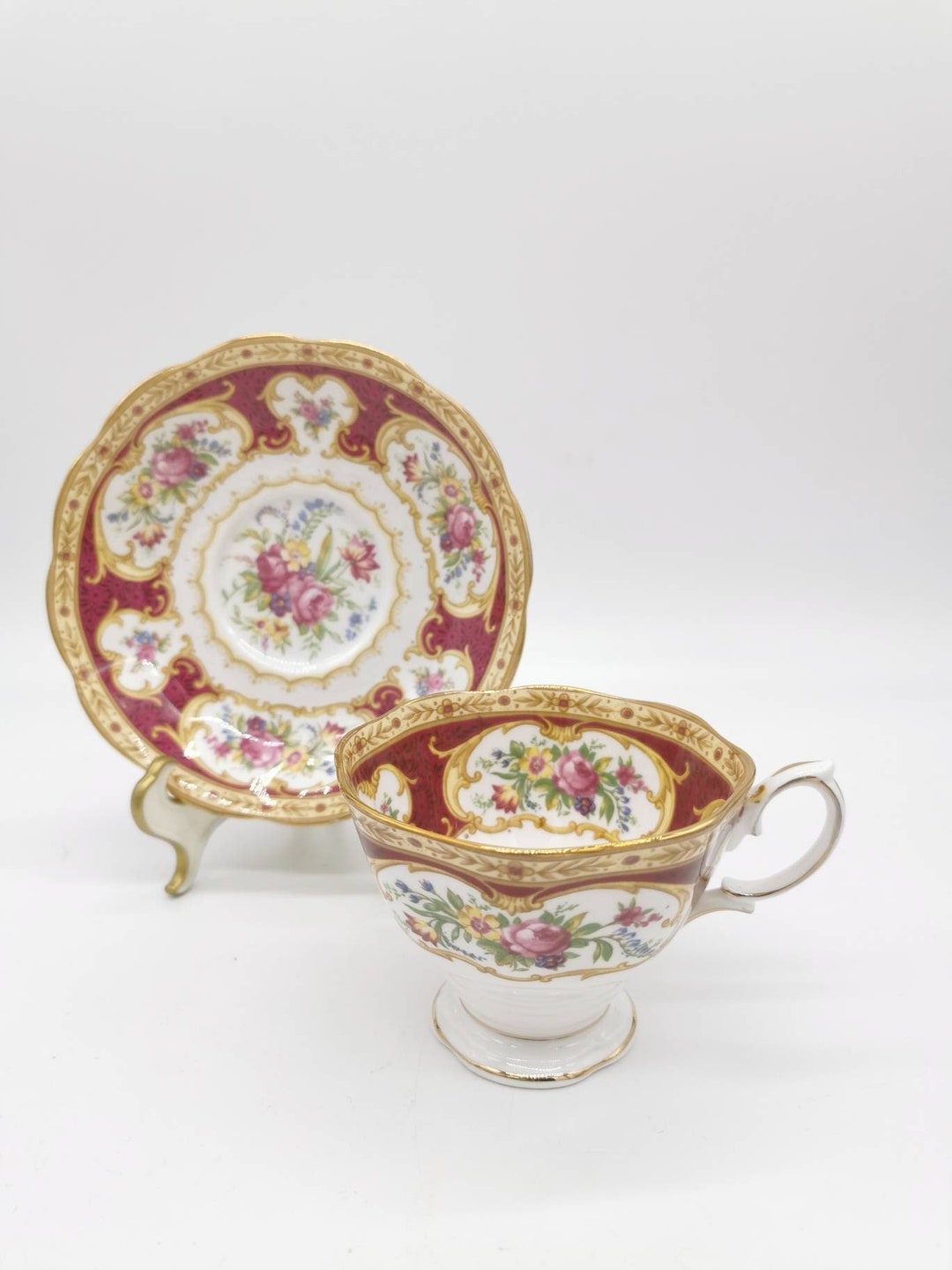 Royal Albert Lady Hamilton Tea Cup Demitasse or Coffee Cup Etsy