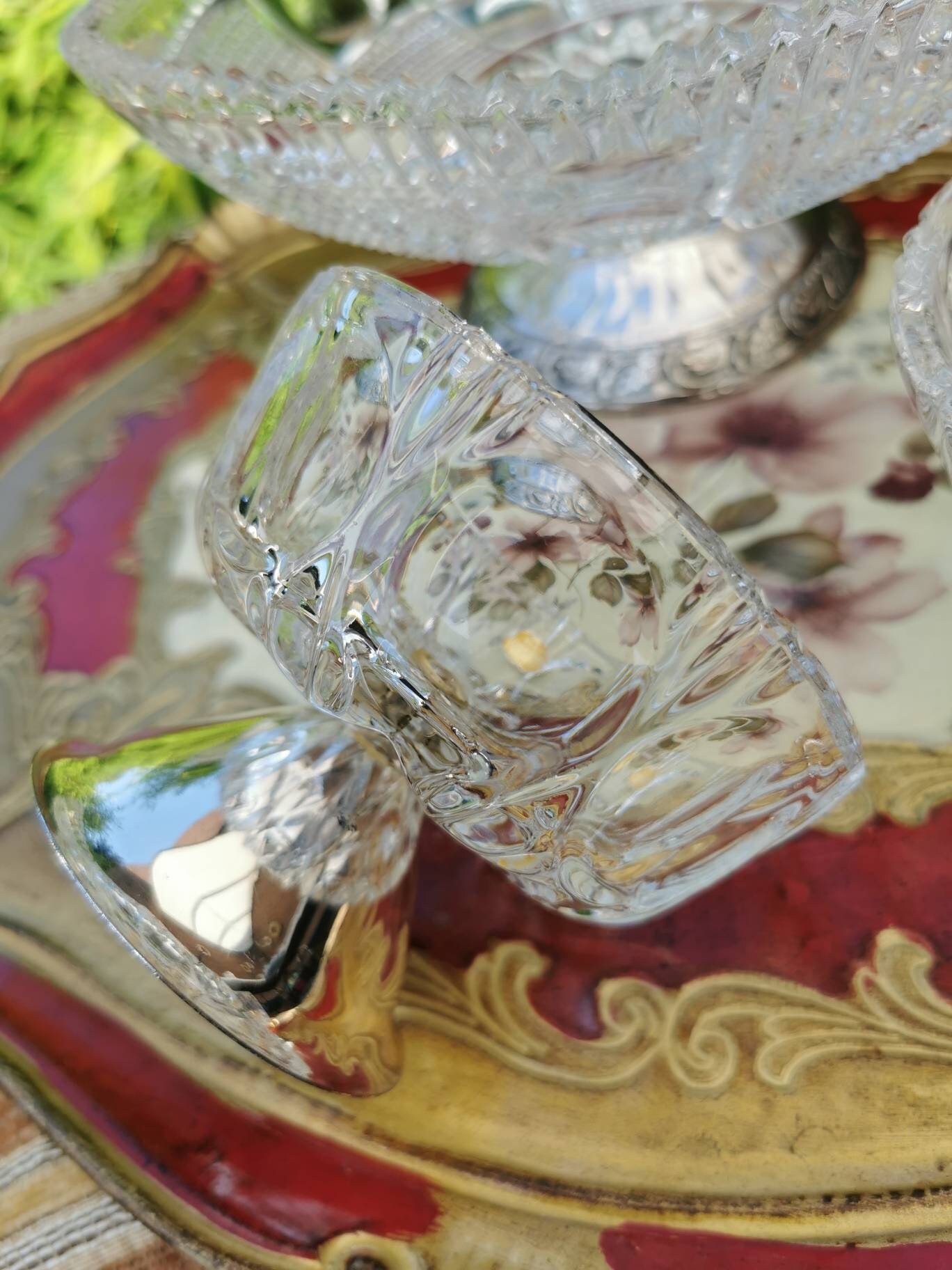 Set of 3 crystal serving bowls vintage crystal set Gift for Etsy