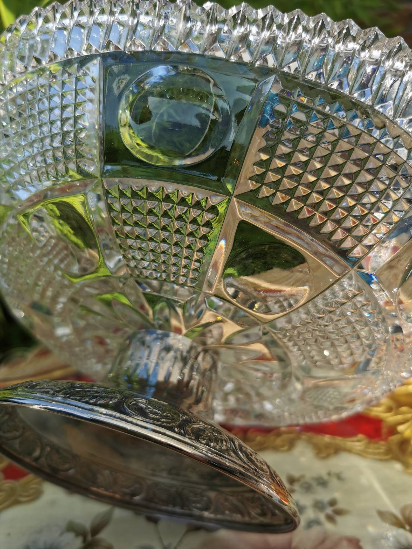 Set of 3 crystal serving bowls vintage crystal set Gift for Etsy