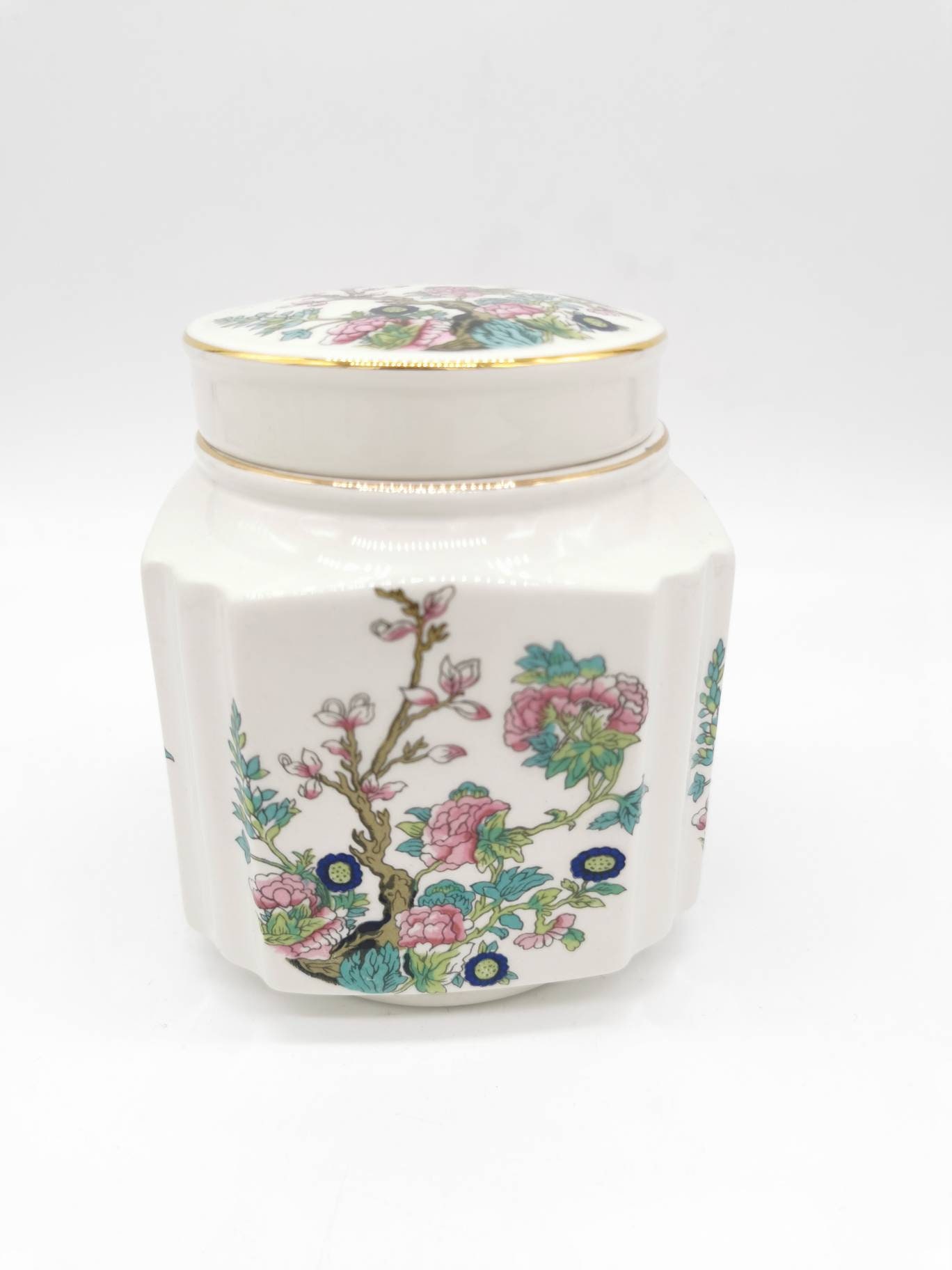 Vintage Sadler Indian Tree Tea Caddy Sweets Jar Kitchen Etsy Australia