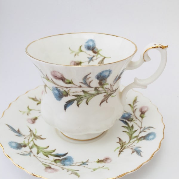 Royal Albert BRIGADOON theekopje en schotel, fijn bot china, demitasse