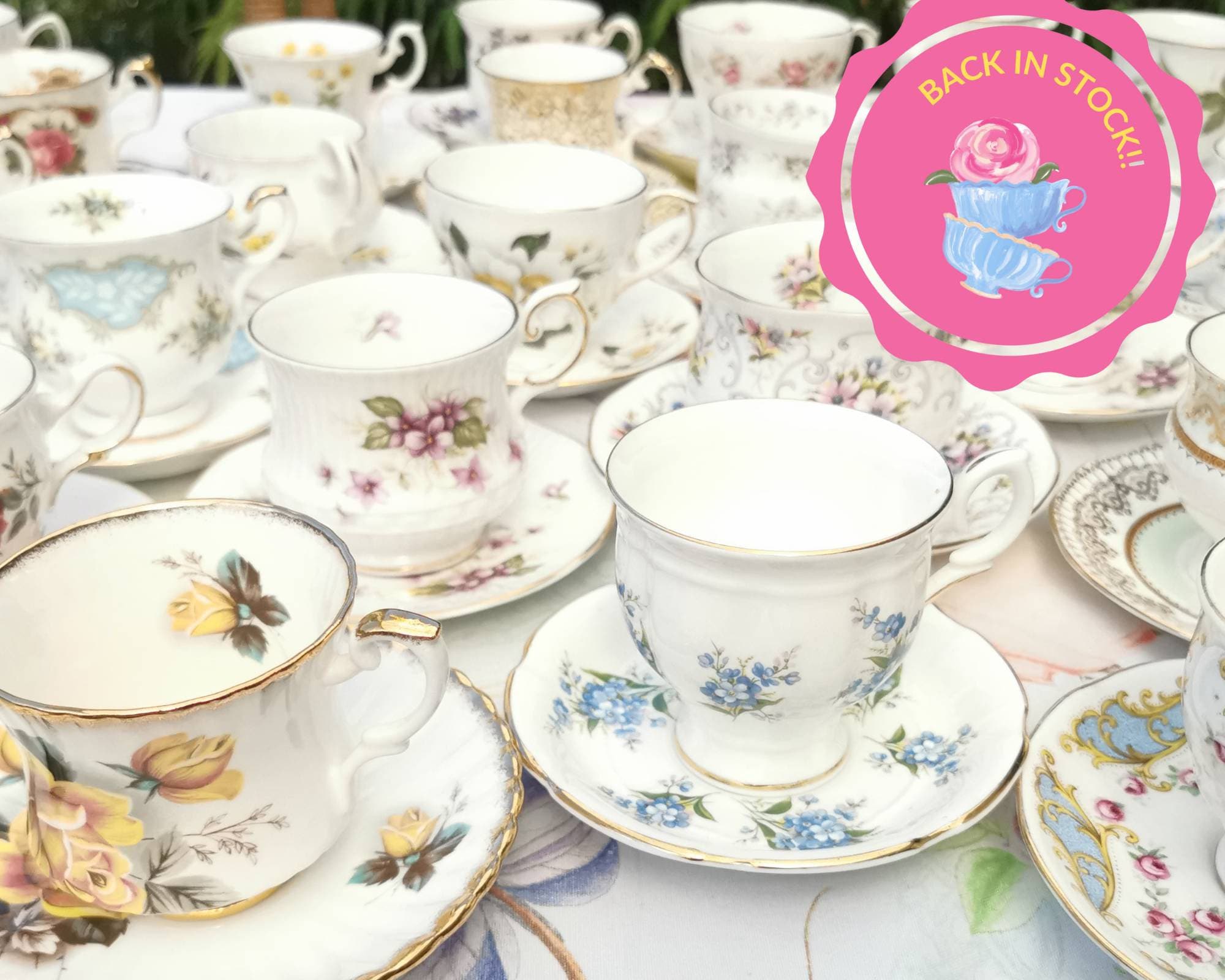Tea cup set Etsy Nederland