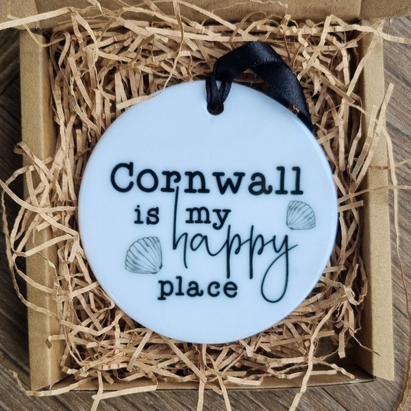 Cornwall gift, happy place keepsake, Cornwall art, Cornwall gift, Cornwall lover, gift for a Cornwall lover. Cornwall lover gift idea