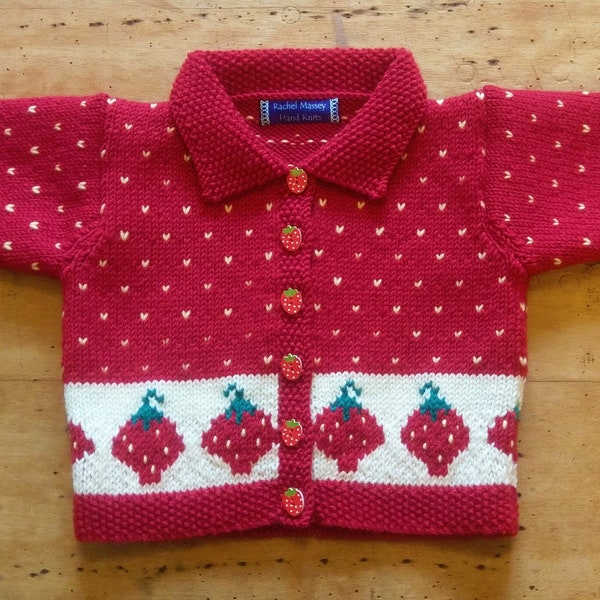 strawberry knit cardigan main image 0