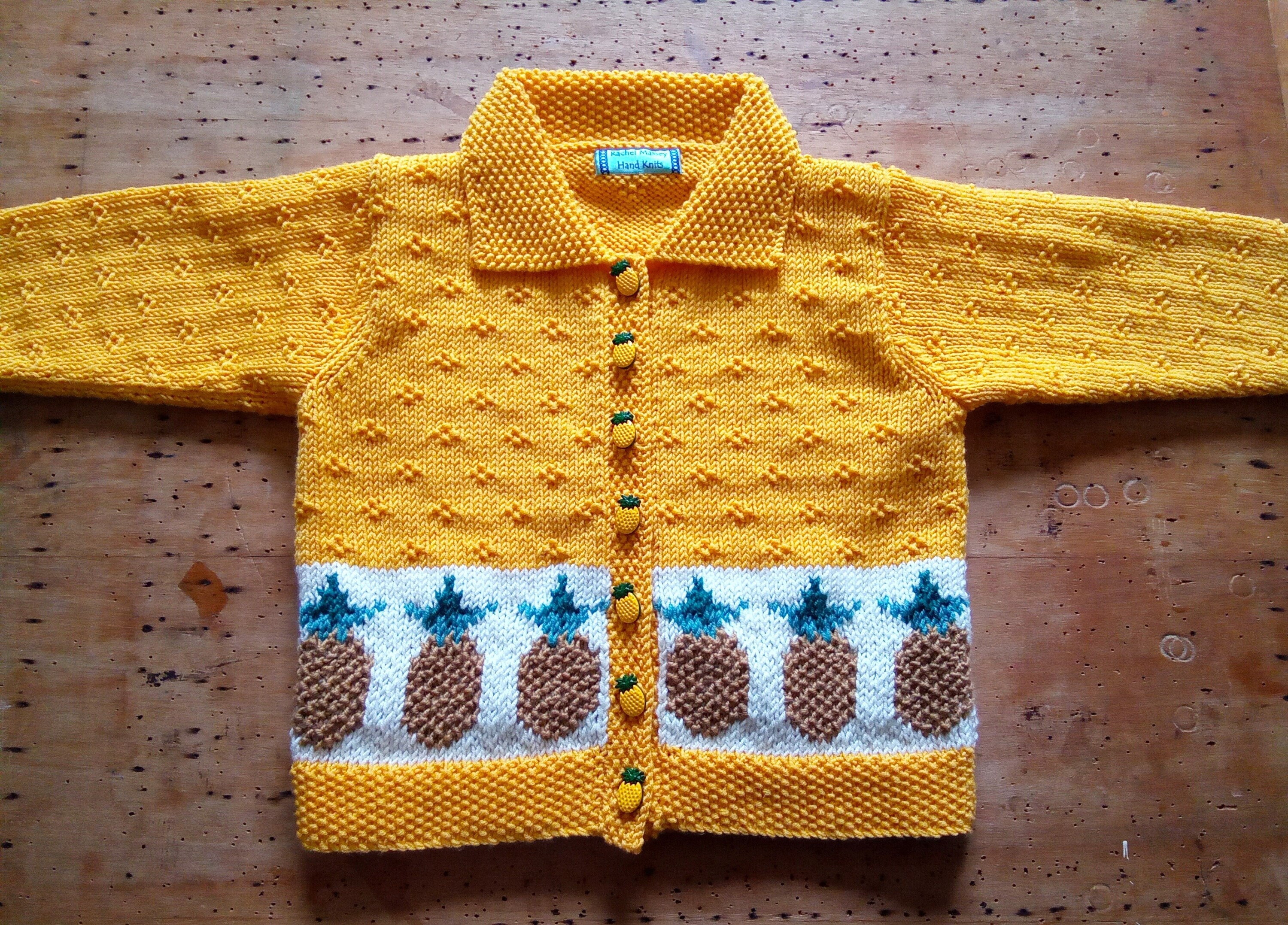 Pineapple cardigan hot sale