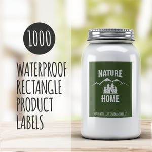 Custom Stickers Logo,  1000 Custom Vinyl Rectangle Stickers - Waterproof, custom signs, custom logo stickers, vinyl stickers, waterproof