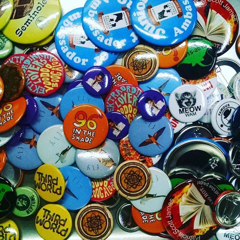 Customized Buttons Custom Buttons 1000 Buttons Logo Etsy