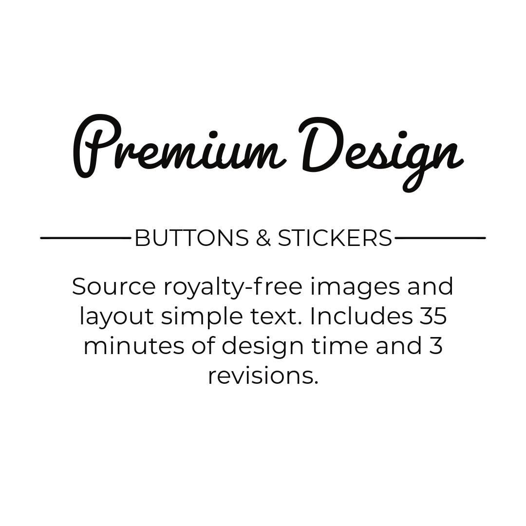 Custom Button, Sticker & Banner Design Service - Etsy