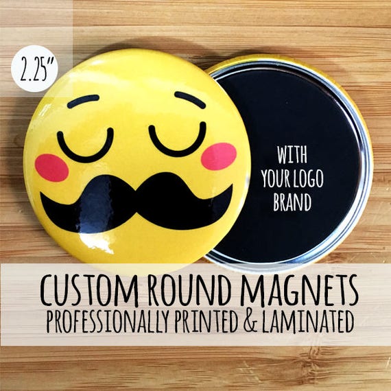 Custom 2.25" Round Magnets, Personalized Logo Magnets