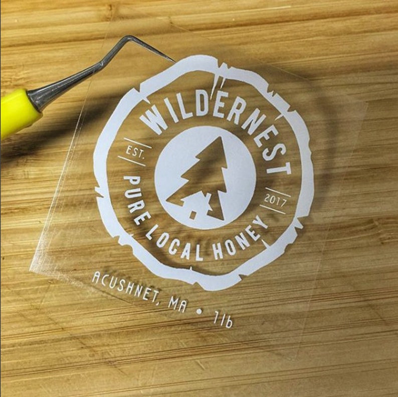 White Ink Product Labels 25 Rectangle Labels With White Ink Etsy