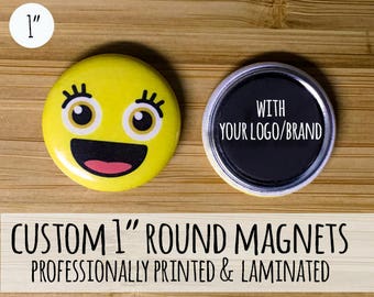 Custom 1-inch Button Magnets, Party Wedding Favors