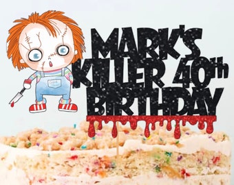 Horror Movie Birthday Cake Topper