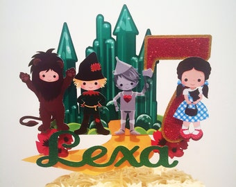 Wizard of Oz Cake Topper, Wizard of Oz Party Supplies, Wizard of Oz Birthday Decorations