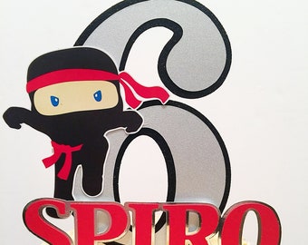 Ninja Cake Topper, Ninja Birthday Party Supplies, Ninja Birthday Decorations